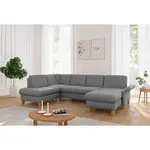 Sit & More SEDACÍ SOUPRAVA, textil, šedá