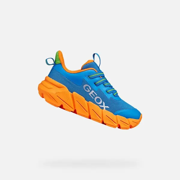 Modré chlapecké tenisky Geox Flexyper Fast