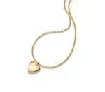 Boccia Titanium Pozlacený titanový náhrdelník s diamantem 08073-04