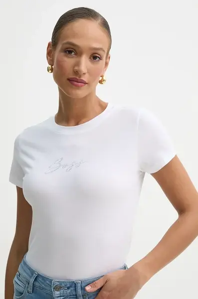 Bavlněné tričko BOSS Orange C Esogo 2 MA crystal