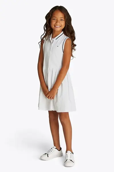 Dětské bavlněné šaty Tommy Hilfiger
