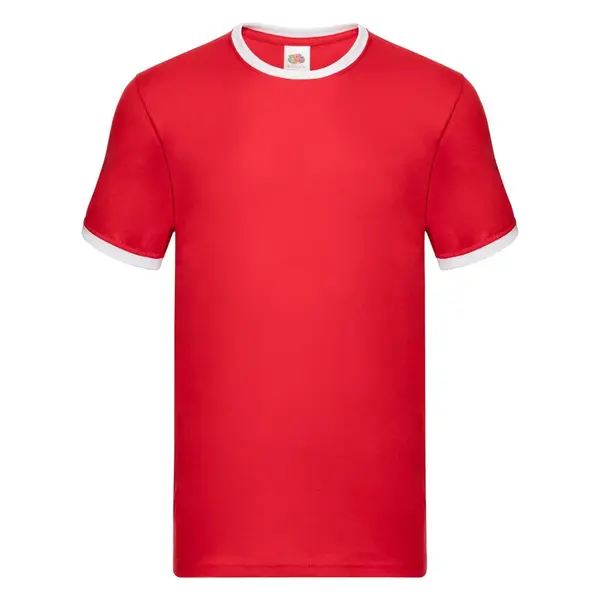 Men's red t-shirt Ringer Fruit of the Loom