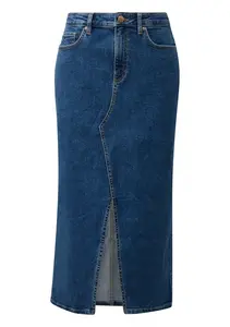 QS Sukňa  modrá denim