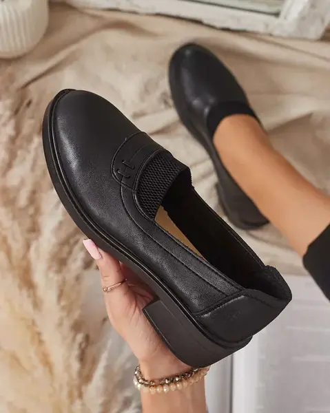 Resti Black women's moccasins Nasannae