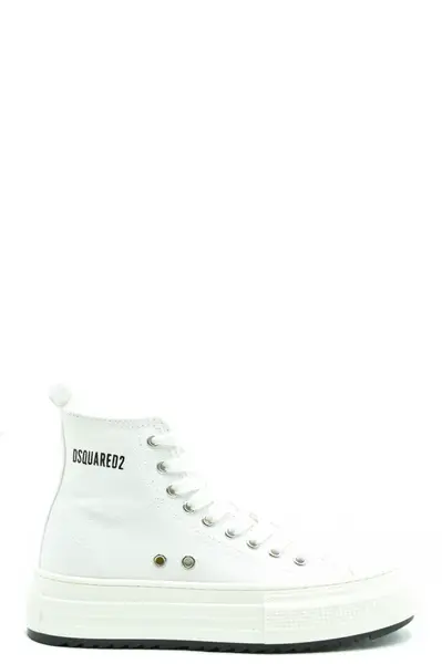Bílé vysoké tenisky Dsquared2