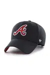 Bavlněná baseballová čepice 47 brand MLB Oakland Athletics černá barva, s aplikací, B-FIJMP01CTP-BK