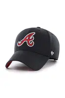 Bavlněná baseballová čepice 47 brand MLB Oakland Athletics černá barva, s aplikací, B-FIJMP01CTP-BK