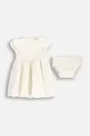 Šaty Coccodrillo béžová barva, mini, ELEGANT BABY GIRL