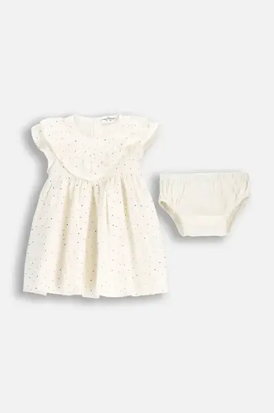 Šaty Coccodrillo béžová barva, mini, ELEGANT BABY GIRL