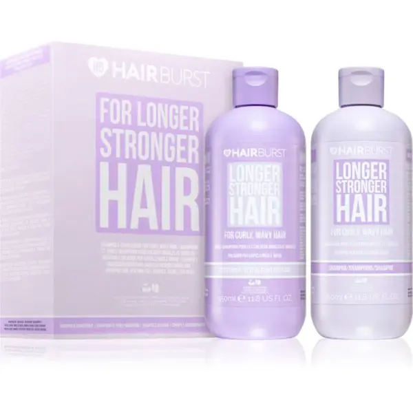 Hairburst Longer Stronger Hair Curly, Wavy Hair Set dárková sada pro kudrnaté vlasy
