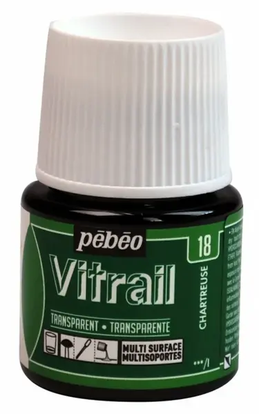Barva na sklo Vitrail 45ml – 18 zelená charteuse