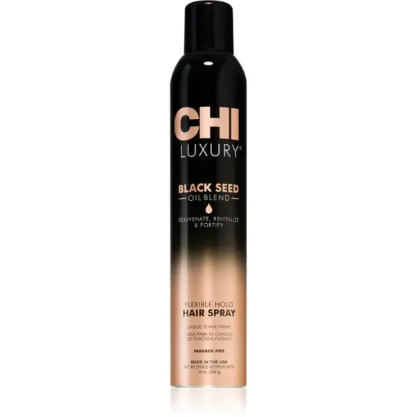 CHI Luxury Black Seed Oil Flexible Hold Hairspray lak na vlasy pro flexibilní zpevnění 284 ml