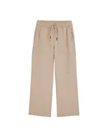 WE Fashion Nohavice  tmavobéžová