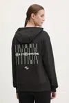 Tréninková mikina Puma PUMA x HYROX černá barva, s kapucí, s potiskem, 526907
