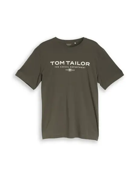 TOM TAILOR Tričko  krémová / olivová