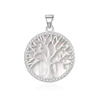 Beneto Stříbrný přívěsek s perletí Strom života TAGH175