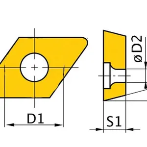 OPTIMUM Břitové destičky D/55°, 5 ks