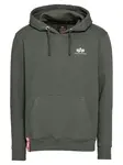 ALPHA INDUSTRIES Mikina  jedľová / červená / biela