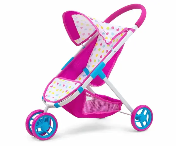 Milly Mally Kočárek pro panenky Susie – sportovní kočárek pro panenku, růžový