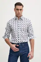 Bavlněná košile Joop! bílá barva, regular, s klasickým límcem, 30045983