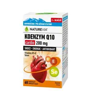 NatureVia Koenzym Q10 cardio 200mg 60 kapslí