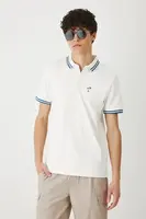 Polo tričko Medicine pánské, béžová barva, s potiskem