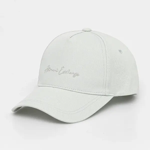 Bavlněná baseballová čepice Armani Exchange tyrkysová barva, s aplikací, XW000956 AF13848