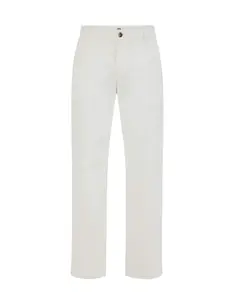 WE Fashion Chino nohavice  biela