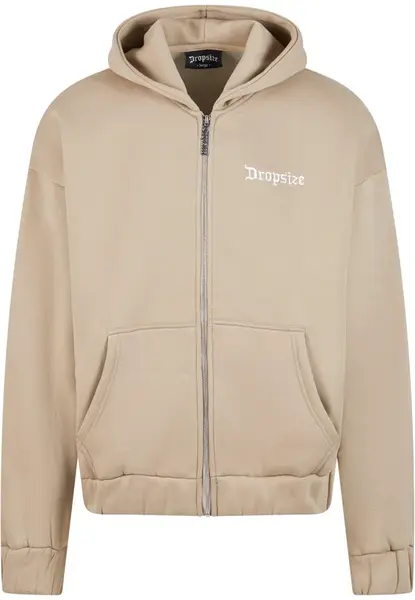 Dropsize Tepláková bunda  piesková / biela