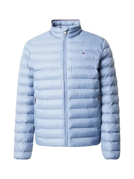 TOMMY HILFIGER Prechodná bunda 'Packable Flag Embroidery Padded'  nebesky modrá