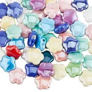 50Pcs Handmade Porcelain Beads