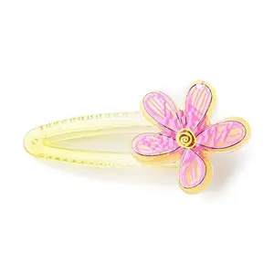 Flower Acrylic Alligator Hair Clips