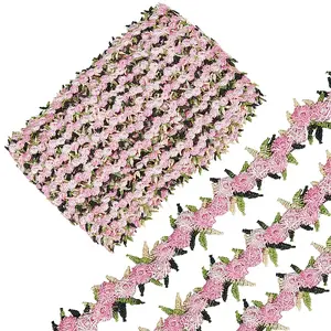 15 Yards Flower Polyester Embroidery Lace Ribbon