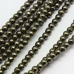 Natural Pyrite Beads Strands