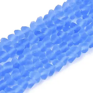 Frosted Transparent Glass Beads