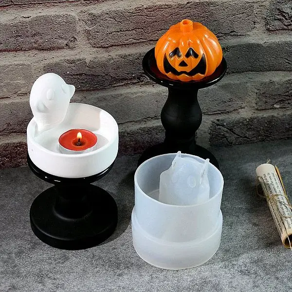 Halloween Ghost DIY Candle Silicone Molds
