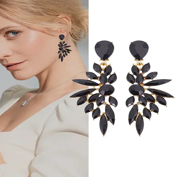 1 Pair Resin Wing Dangle Stud Earrings