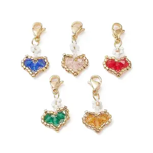 Handmade Loom Pattern Seed Beads Pendants Decoration