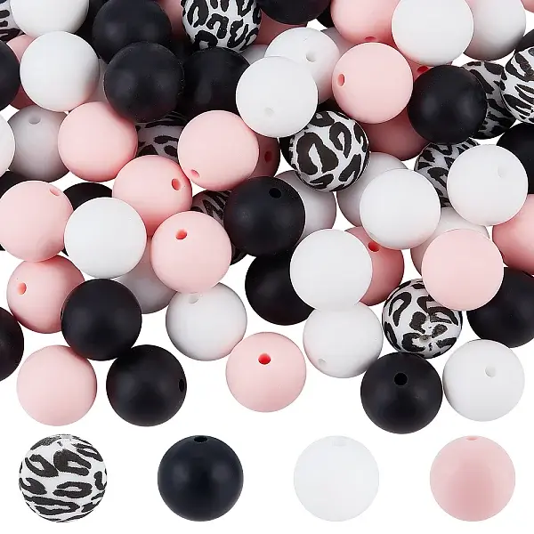 100Pcs Silicone Beads