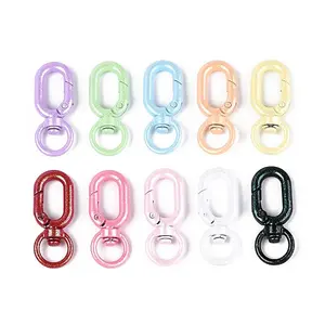 Spray Painted Alloy Swivel Snap Hook Clasps