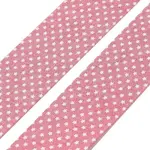 5M Cotton Linen Strar Printed Ribon