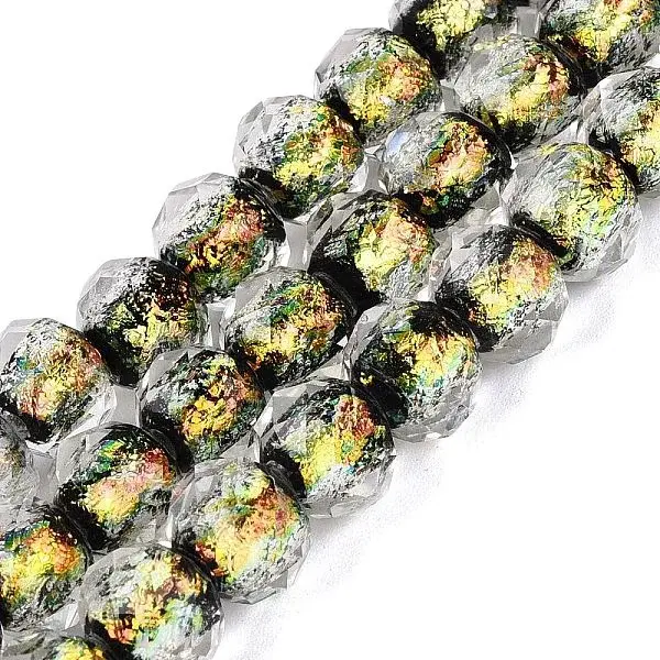 Handmade Foil Glass Lampwork Beads Strands