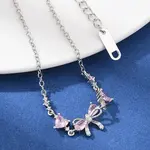 Brass Micro Pave Cubic Zirconia Link Bracelets