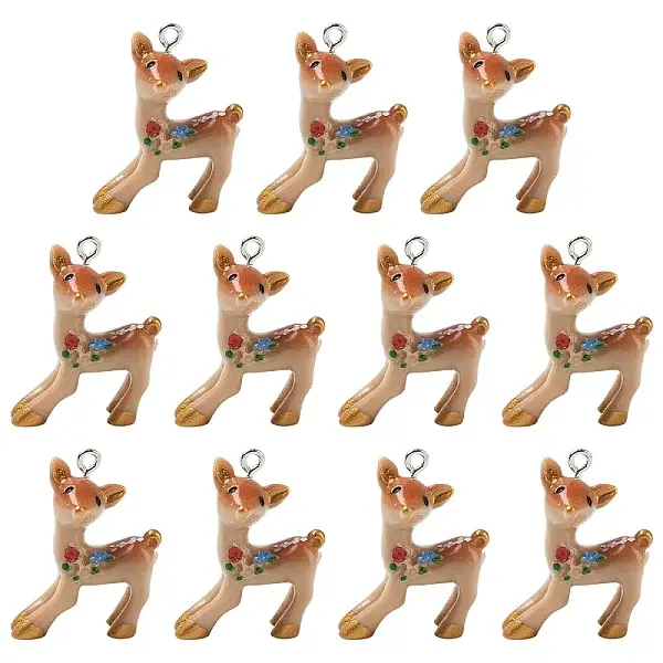 10Pcs Resin Pendants