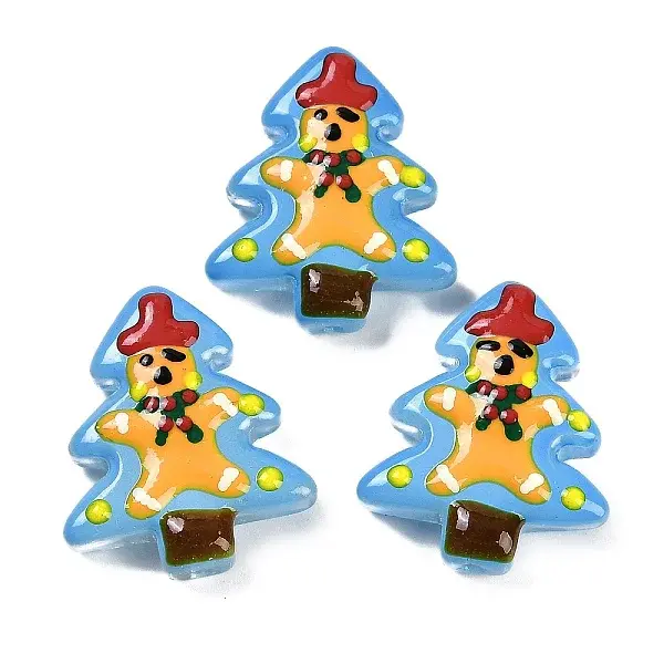 Christmas Theme Handmade Lampwork Beads