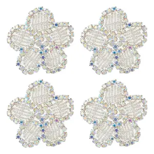 4Pcs Flower Cloth Patches