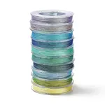 10 Rolls 10 Colors 6-Ply PET Polyester Metallic Thread