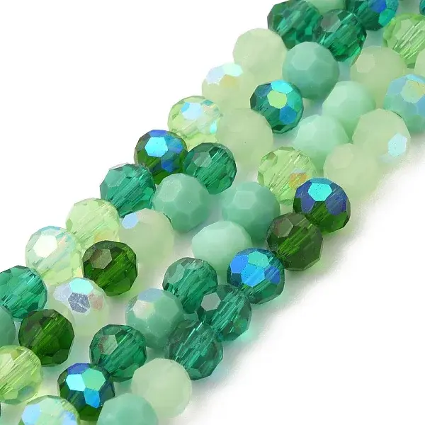 Electroplate Glass Beads Strands