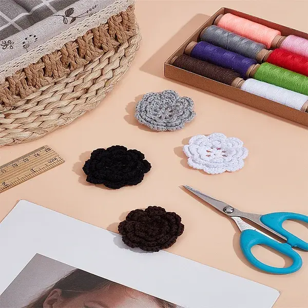 4Pcs 4 Colors Hand-woven Cotton Ornament Accessories