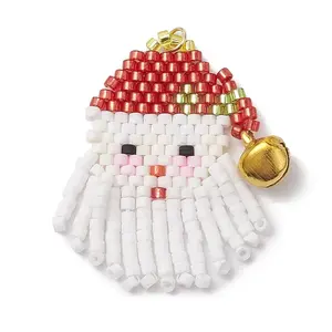 Seed Glass & Lampwork Pendant